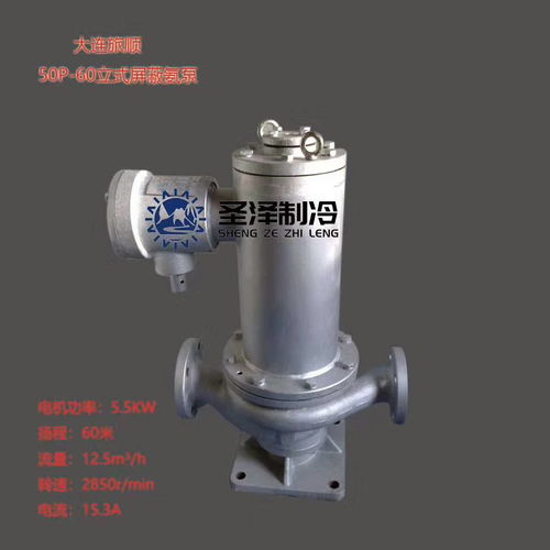 氨制冷冷庫(kù)屏蔽電泵原廠大連旅順氨用氨泵40p 40 50p 40立式臥式屏蔽氨泵圖片大全